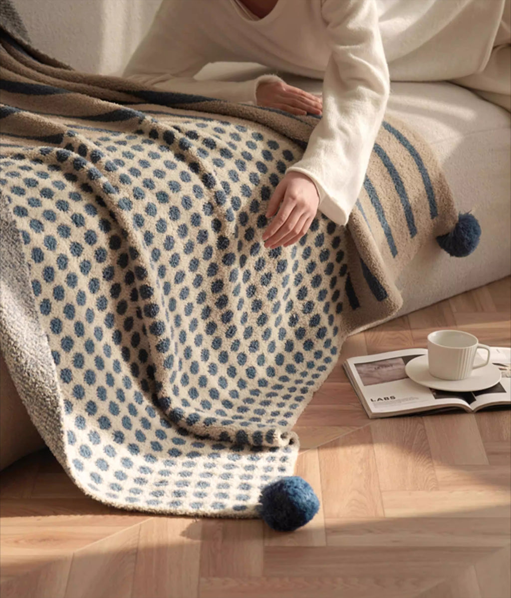 Fleece Blanket  Autumn/Winter Throw, Bedroom & Sofa Blanket, Office Nap Blanket