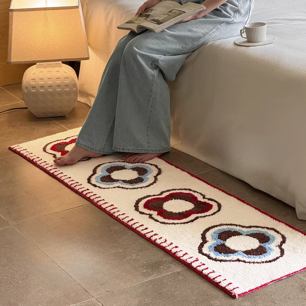 Thick, Rectangular Rug for Bedside, Bedroom, or Walk-In Closet