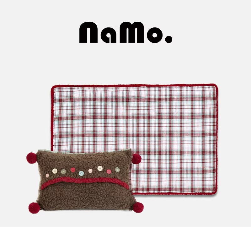 2-in-1 Pillow, Blanket, and Throw Foldable Backrest and Lumbar Pillow
