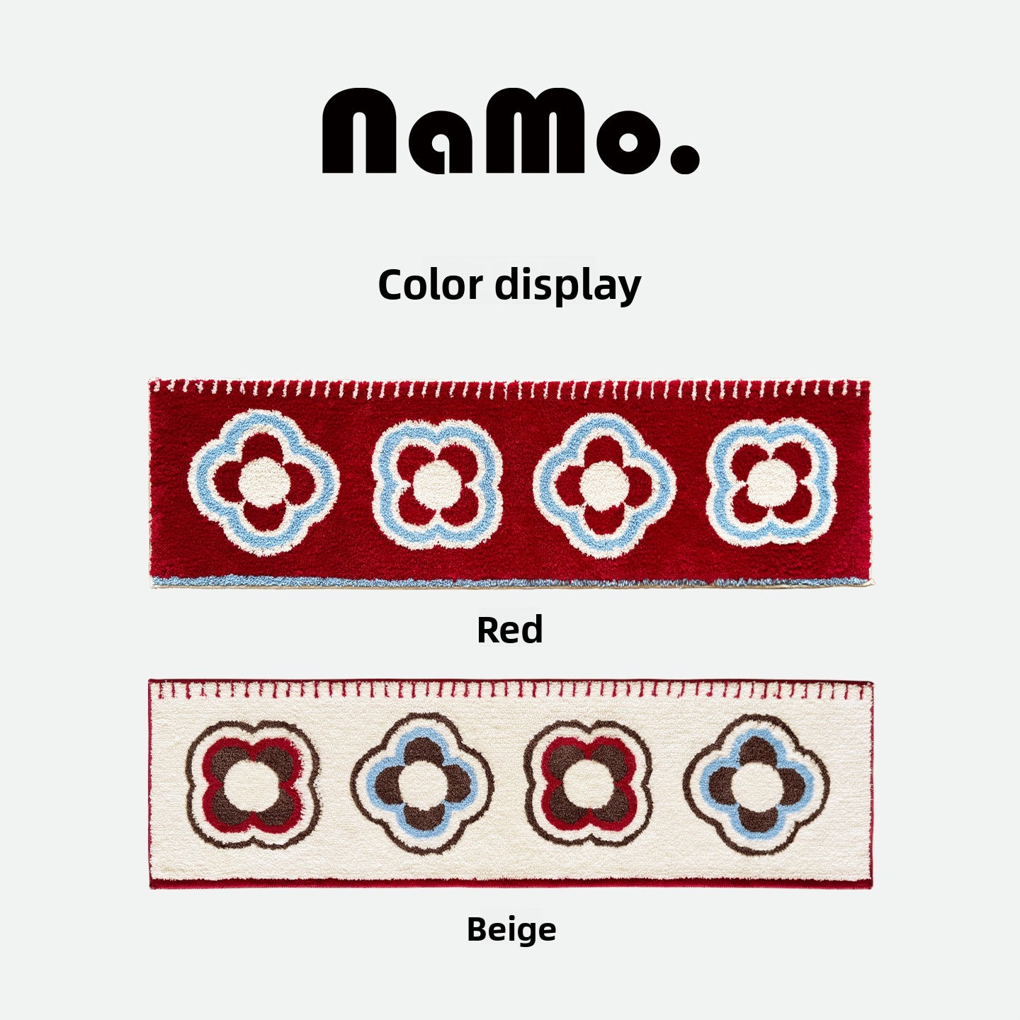 Thick, Rectangular Rug for Bedside, Bedroom, or Walk-In Closet