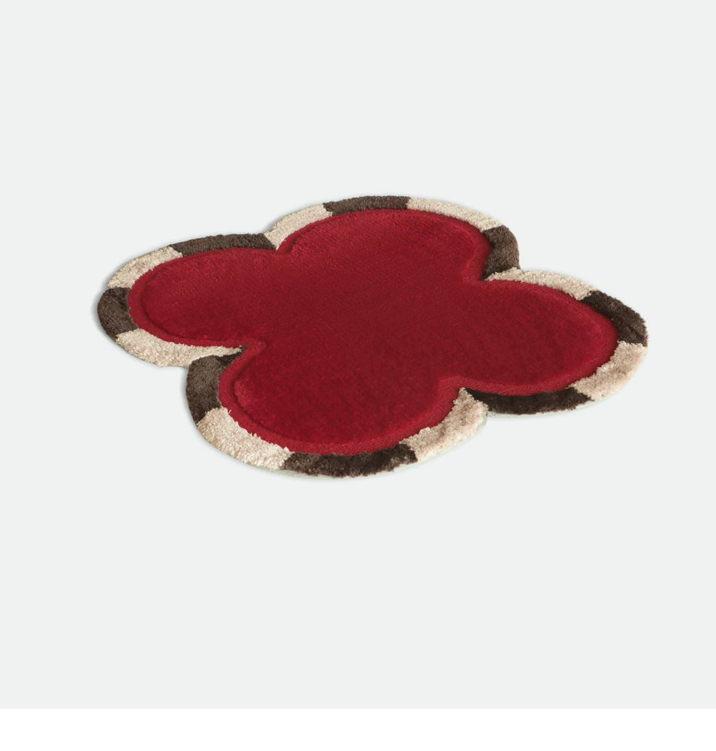 Little Red Flower Serie Doormats, Bathroom Mats, Absorbent Bath Mats, and Non-Slip Bathroom Rugs