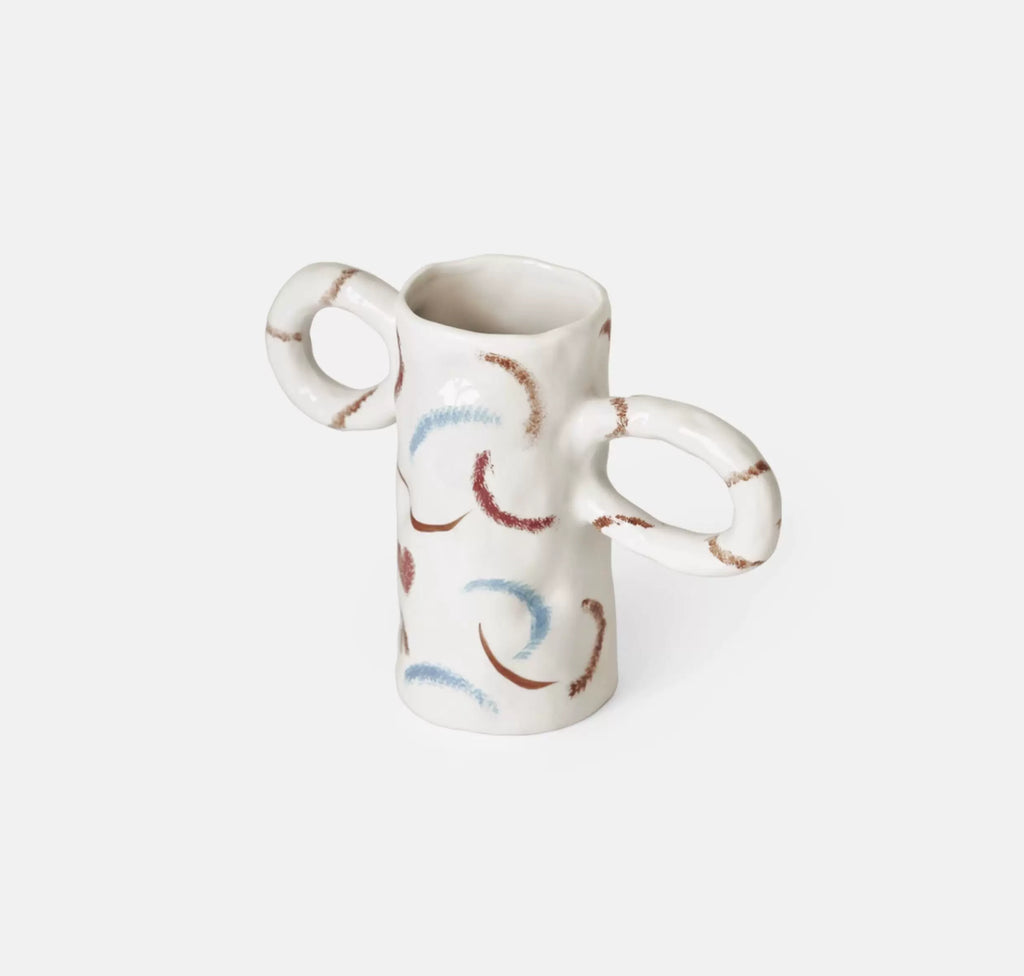 Hand-painted Vase: Handcrafted Artistic Ceramic Vase for Flower Arrangements
