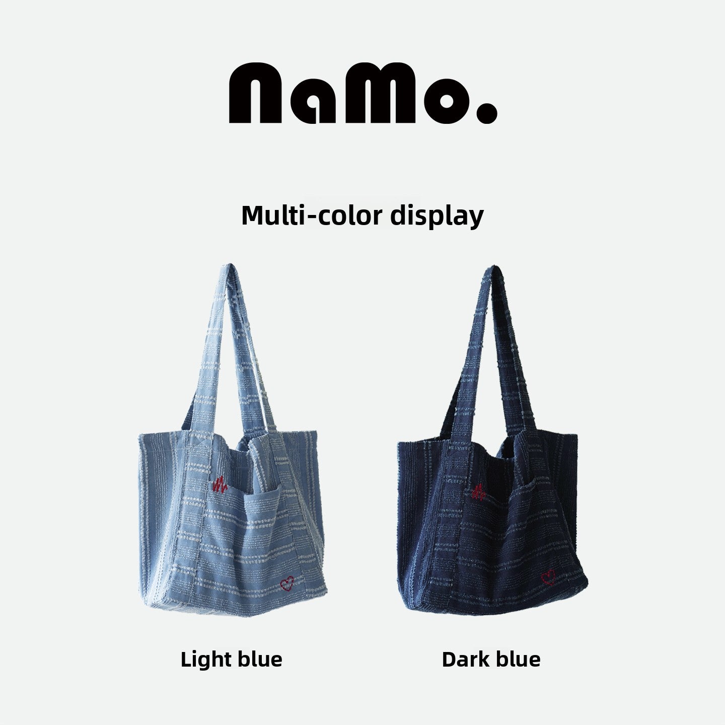 Large-Capacity Denim Bag, Commuter Shoulder Bag, Tote Bag, Women's Handbag