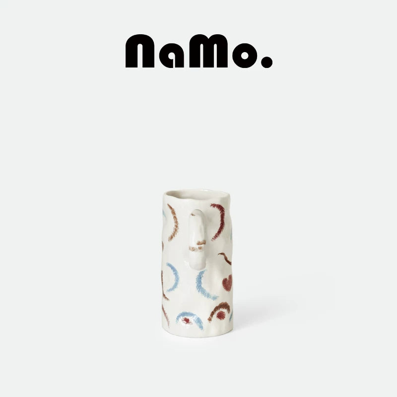 Hand-painted Vase: Handcrafted Artistic Ceramic Vase for Flower Arrangements