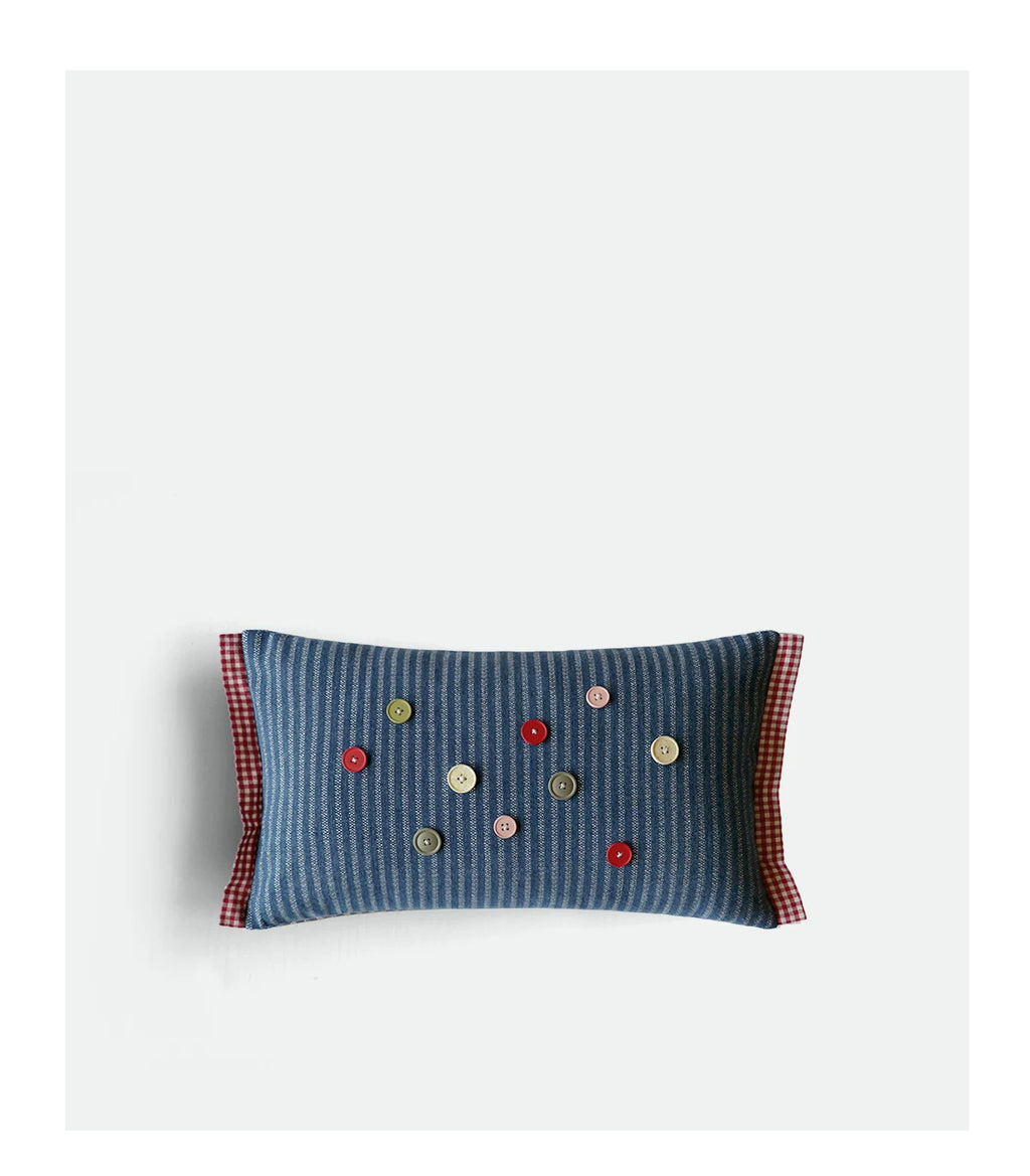 Denim throw pillows, lumbar pillows, living room sofa cushions