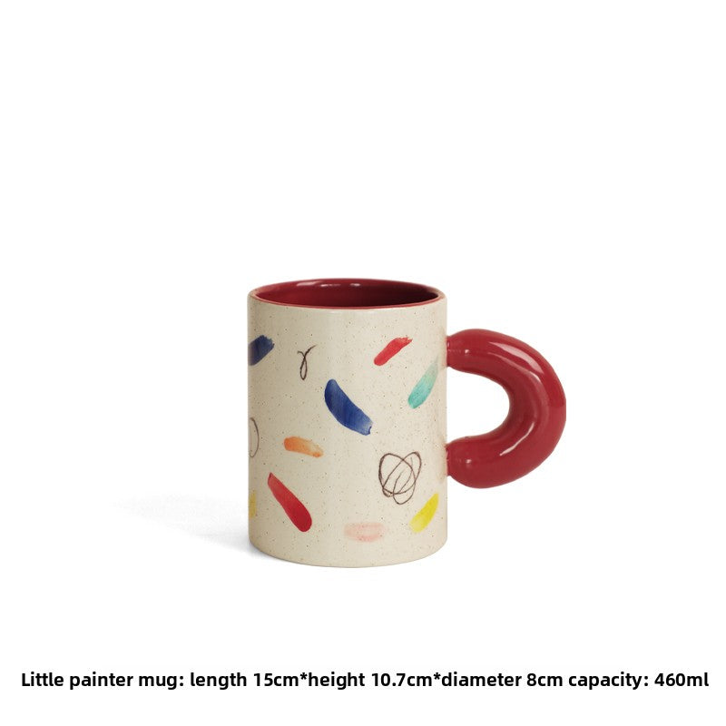 Ceramic Painted Mug: For Home and Office Use
