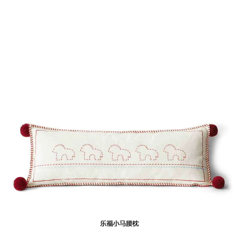 Cute Pony-Printed Alphabet Pillow for the Bedroom