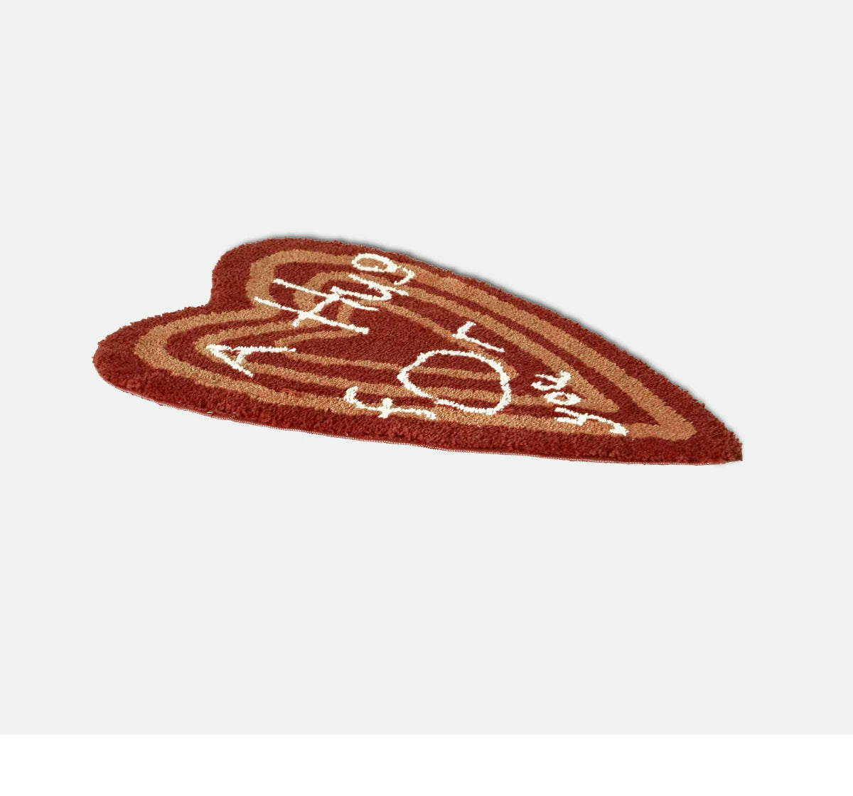 Heart-Shaped Letter Floor Mat: Thick, Absorbent, and Non-Slip