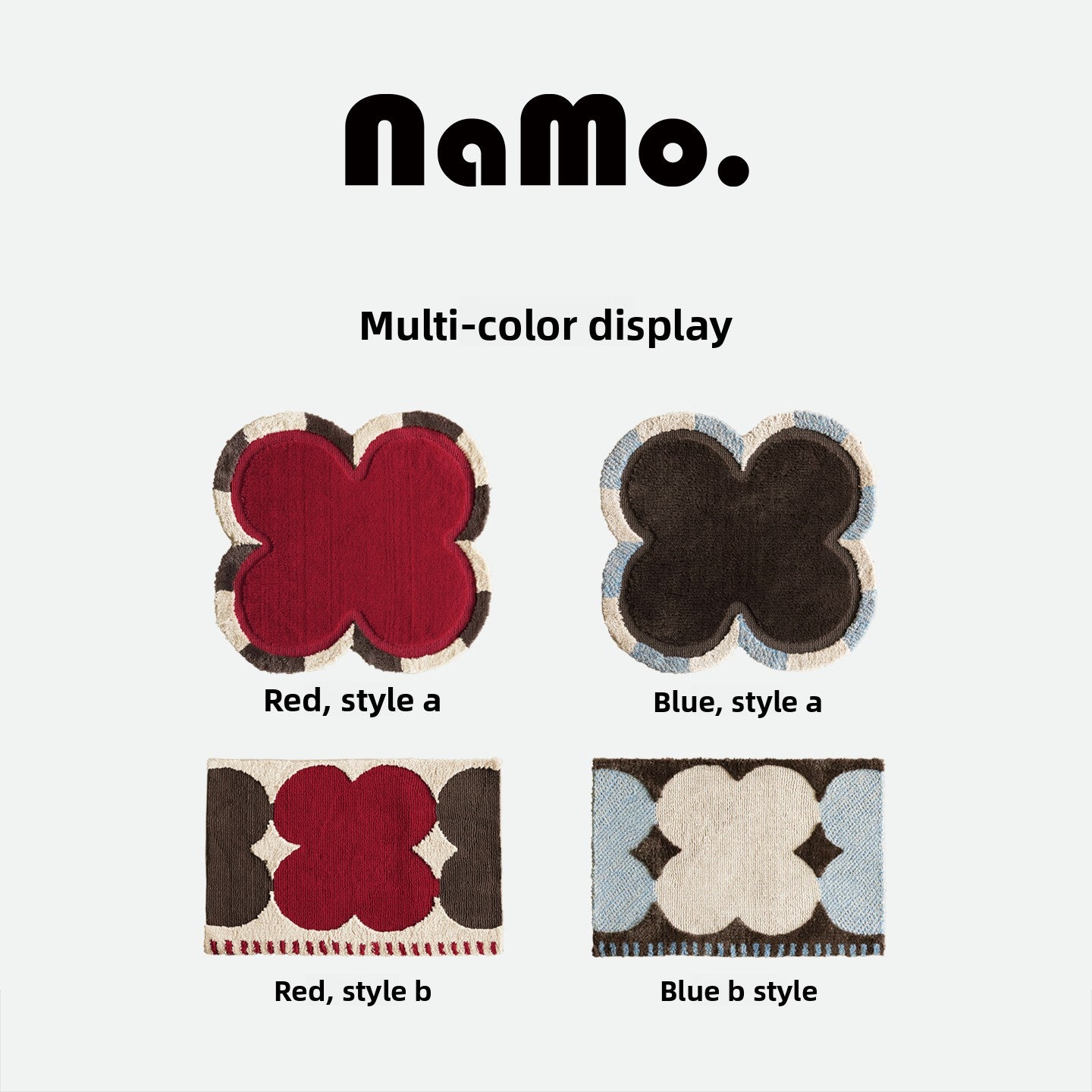 Little Red Flower Serie Doormats, Bathroom Mats, Absorbent Bath Mats, and Non-Slip Bathroom Rugs