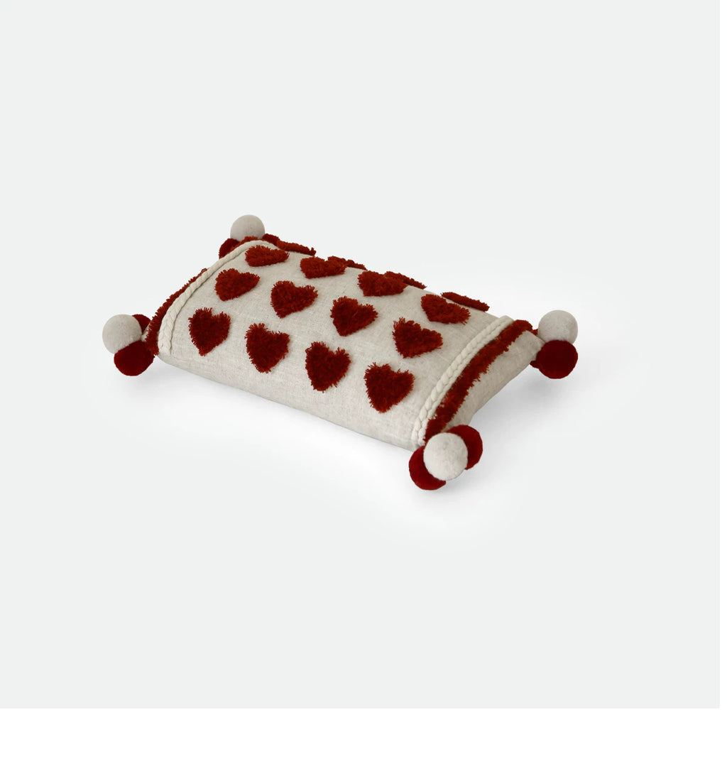 Luxury Heart-Shaped Long Cushion for the Bedroom