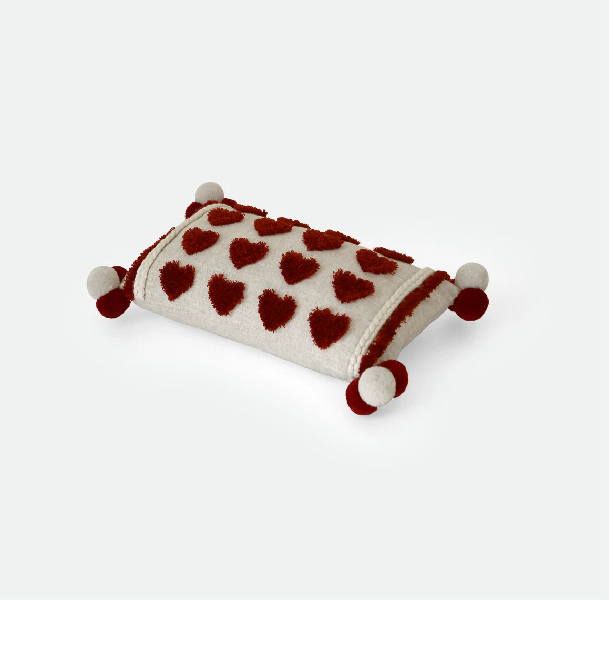 Luxury Heart-Shaped Long Cushion for the Bedroom