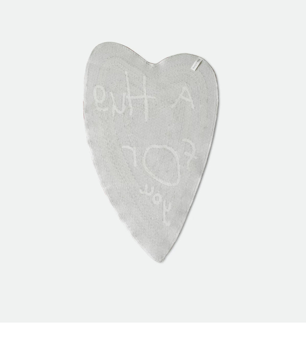 Heart-Shaped Letter Floor Mat: Thick, Absorbent, and Non-Slip