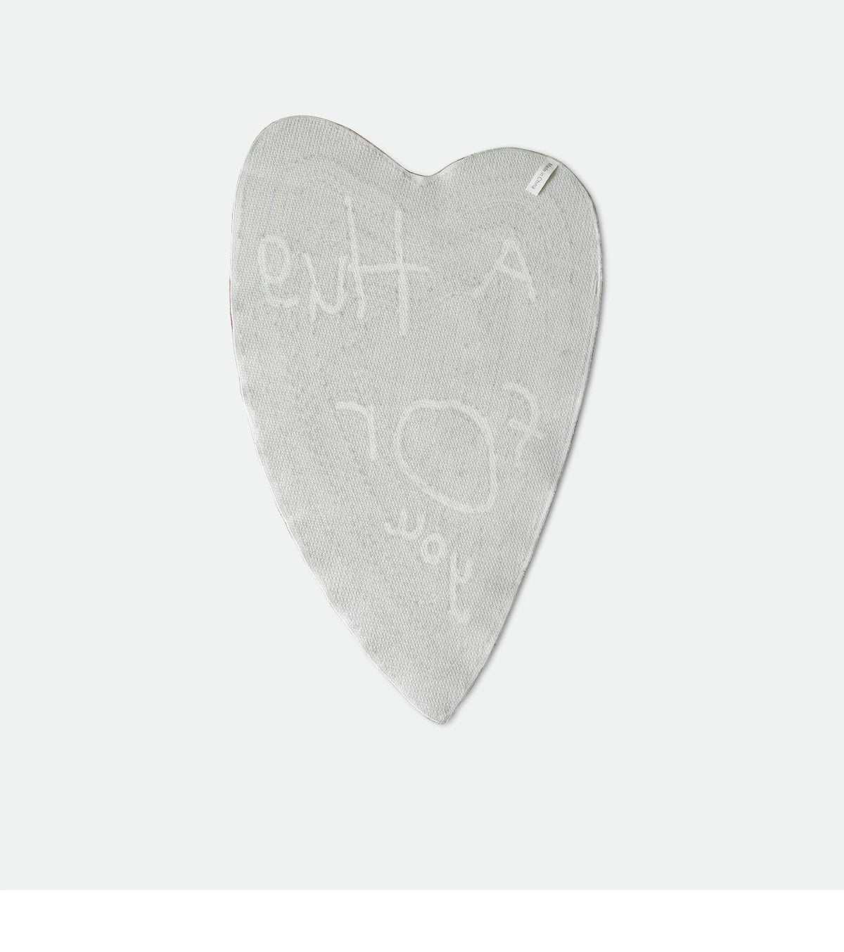 Heart-Shaped Letter Floor Mat: Thick, Absorbent, and Non-Slip