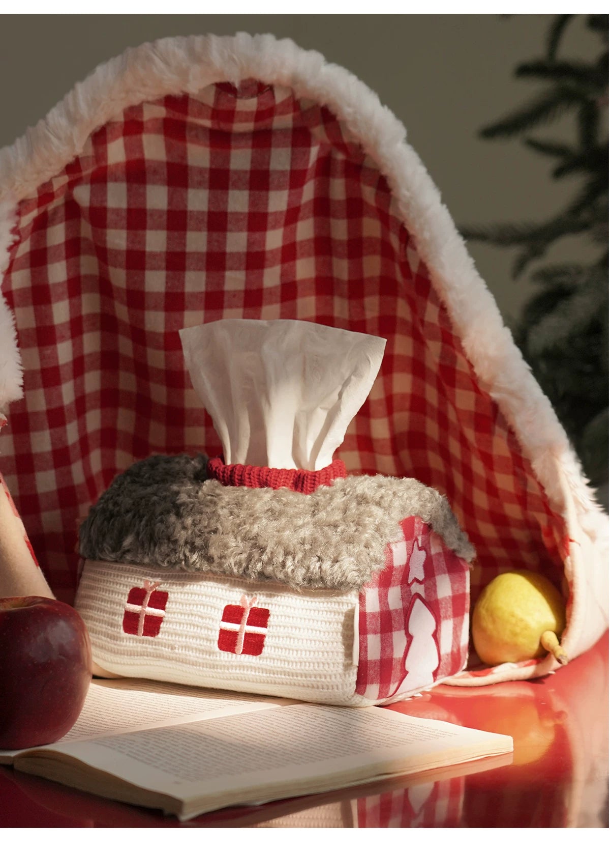 Party Hut Cute Tissue Box - Car-Style Fabric Tissue Holder