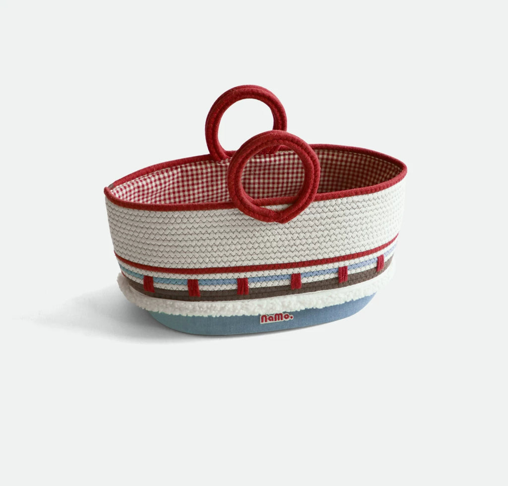 Handmade Picnic Basket, Handwoven Storage Basket, Shopping Basket, Travel & Leisure Bag