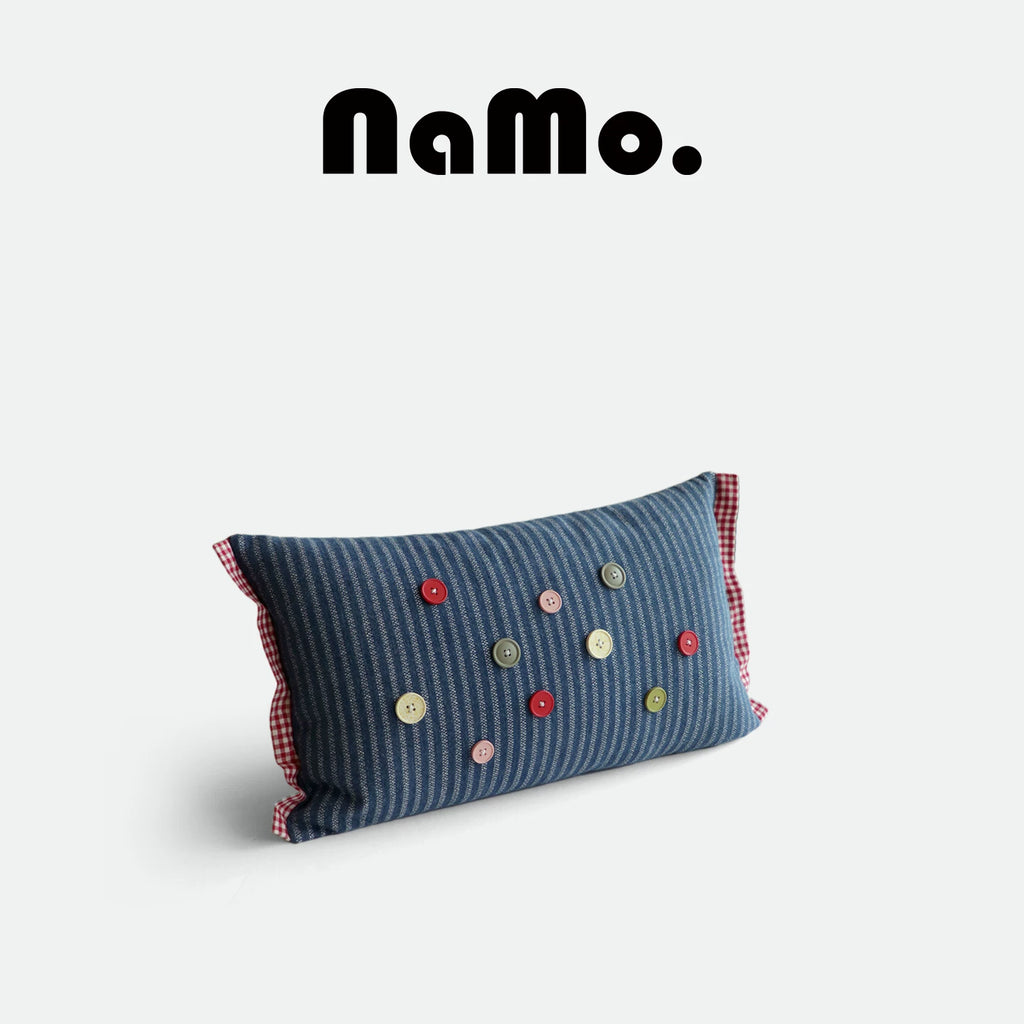 Denim throw pillows, lumbar pillows, living room sofa cushions