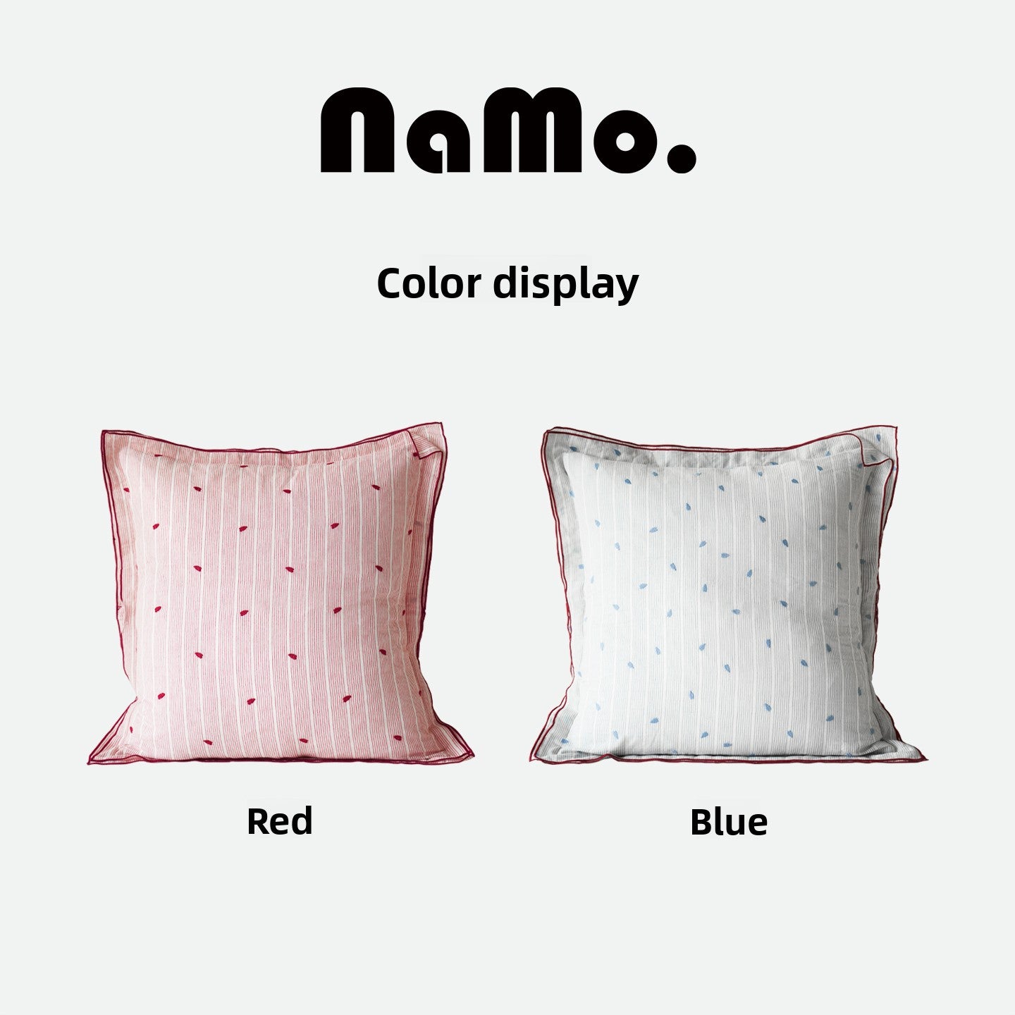 Heart-Shaped Oversized Cushion with Double-Layered Embroidered Edging