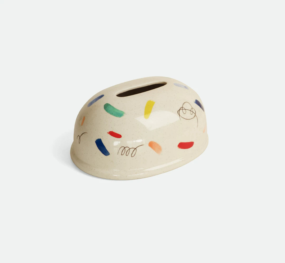Decorative Ceramic Tissue Box, Pull-Out Tissue Box, and Napkin Holder