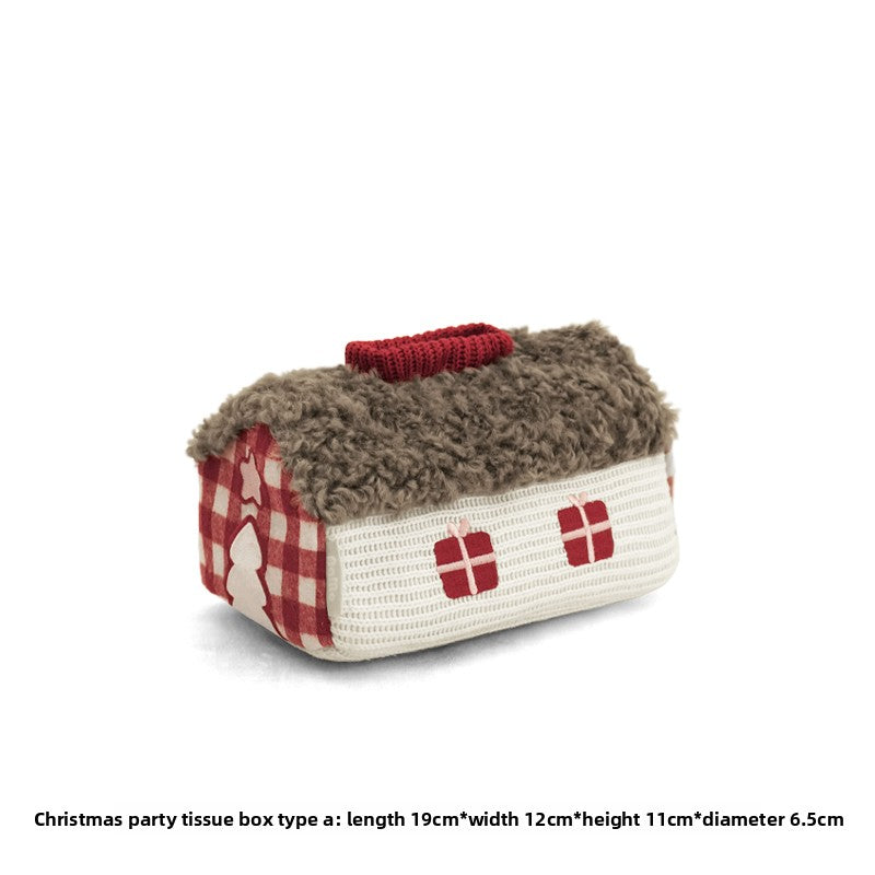 Party Hut Cute Tissue Box - Car-Style Fabric Tissue Holder