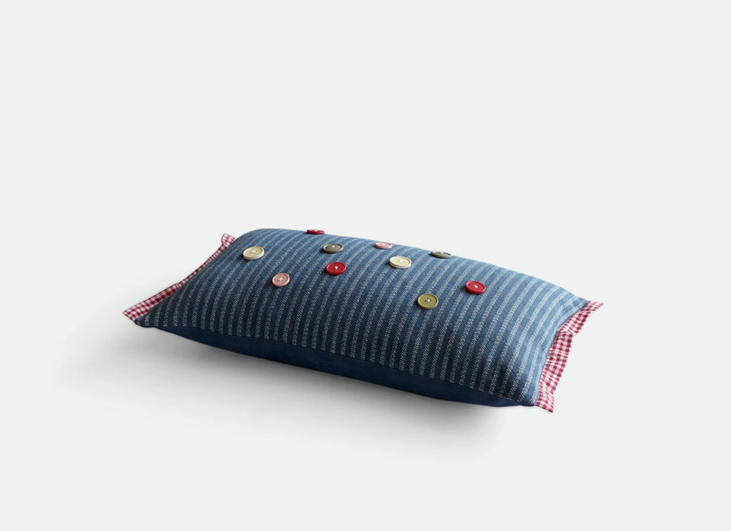 Denim throw pillows, lumbar pillows, living room sofa cushions