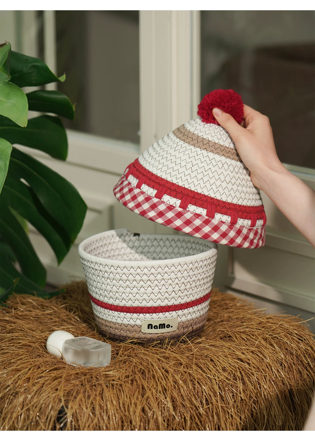 Handwoven Home Storage Basket for Miscellaneous Items, Toys, and Snacks