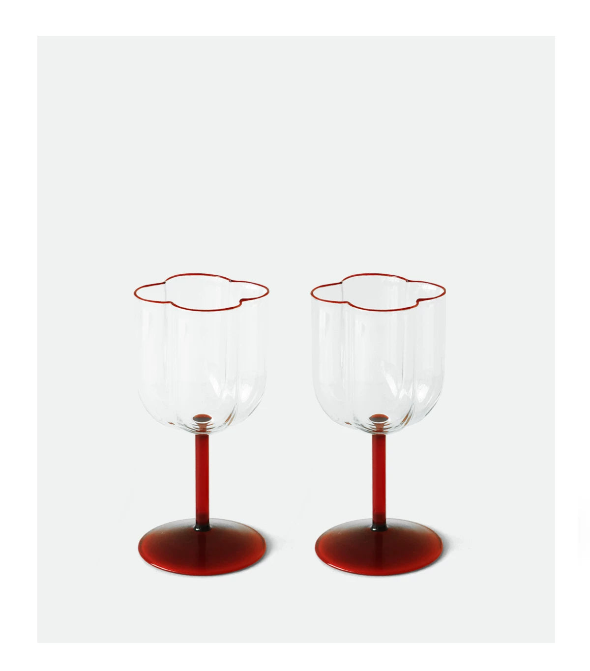 Red Wine Glass Set Champagne Flutes and Stemmed Glasses for Home Use