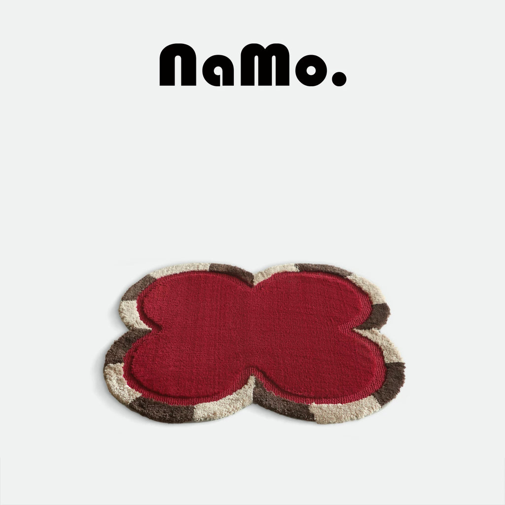 Little Red Flower Serie Doormats, Bathroom Mats, Absorbent Bath Mats, and Non-Slip Bathroom Rugs