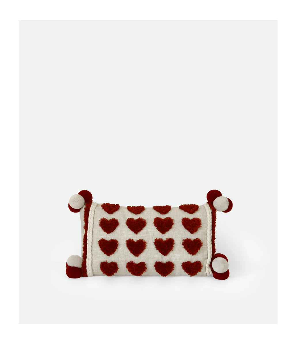Luxury Heart-Shaped Long Cushion for the Bedroom