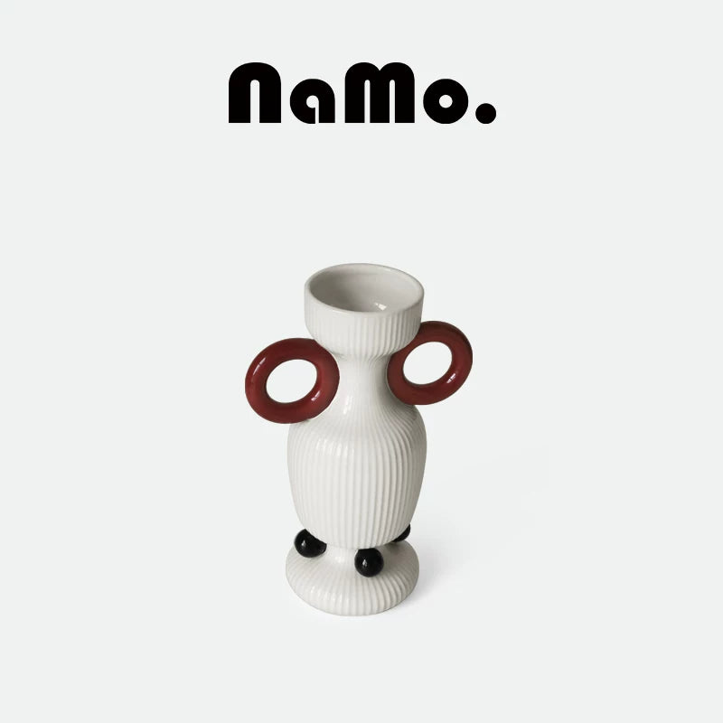 Ceramic Vase for Hydroponic Flowers, Home Decor, and Floral Arrangements