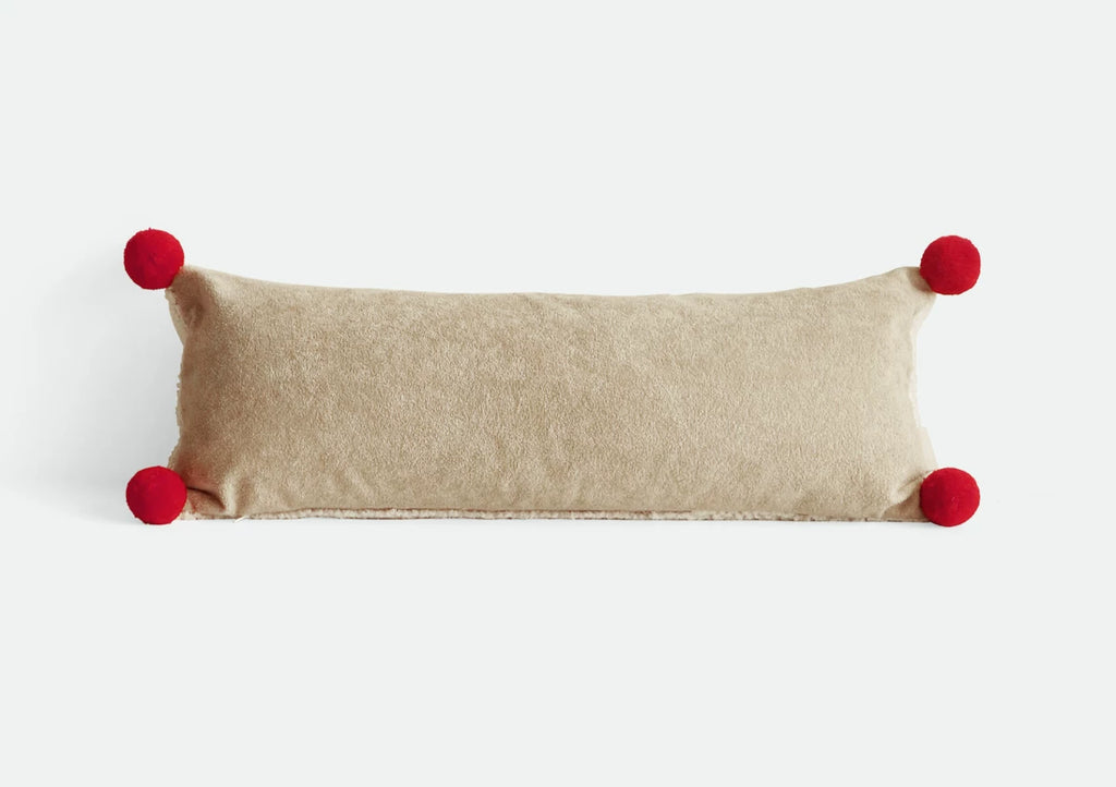 Red Cushions and Lumbar Pillows for Living Room Sofa Decor