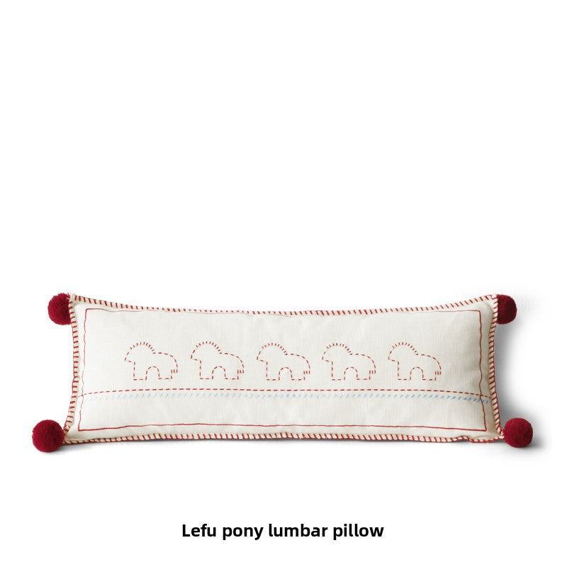 Cute Pony-Printed Alphabet Pillow for the Bedroom