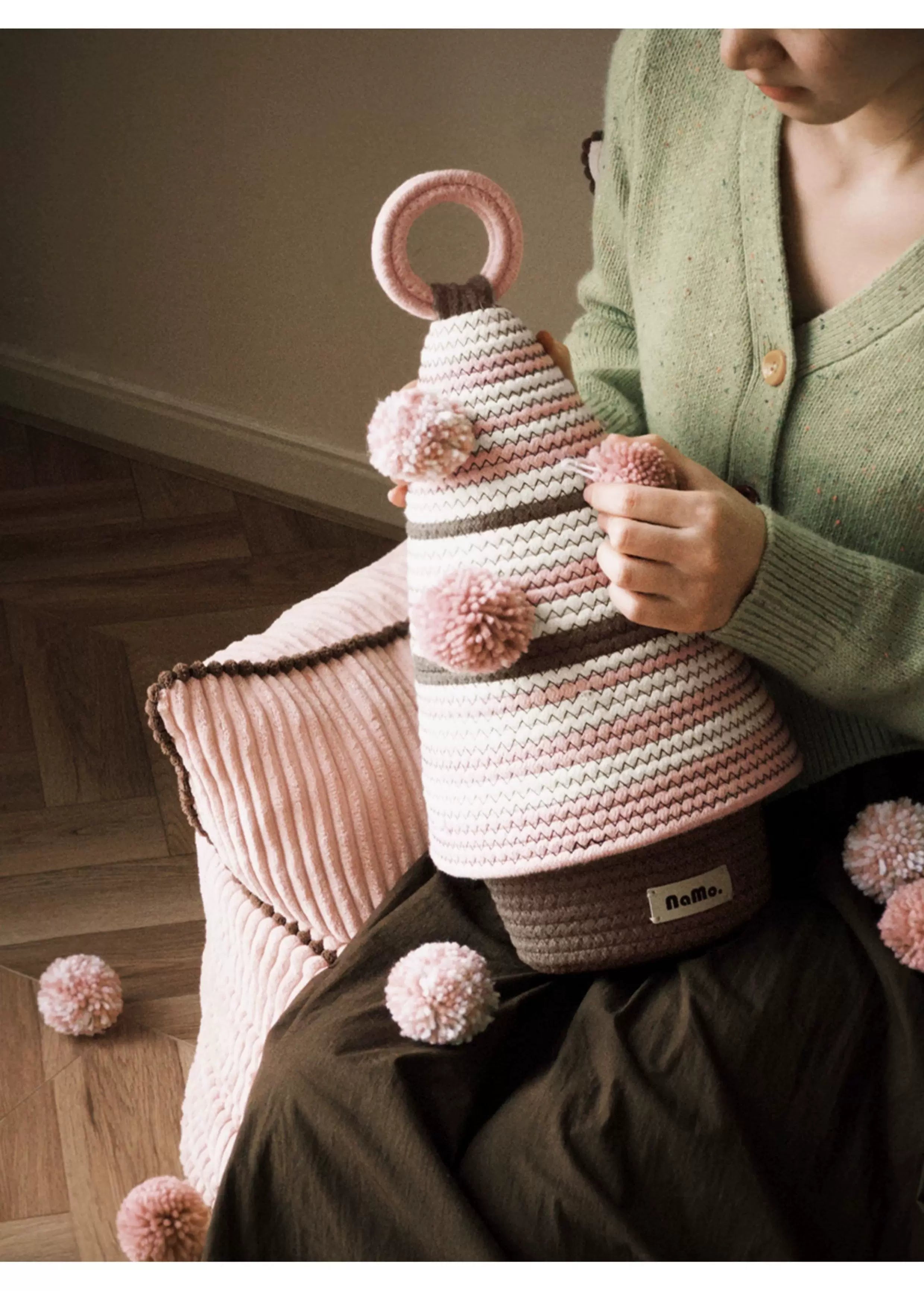 Handwoven Storage Basket for Miscellaneous Items