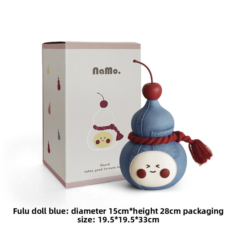 Cute Gourd Ornament for Desktop Bookshelves and Home Decor